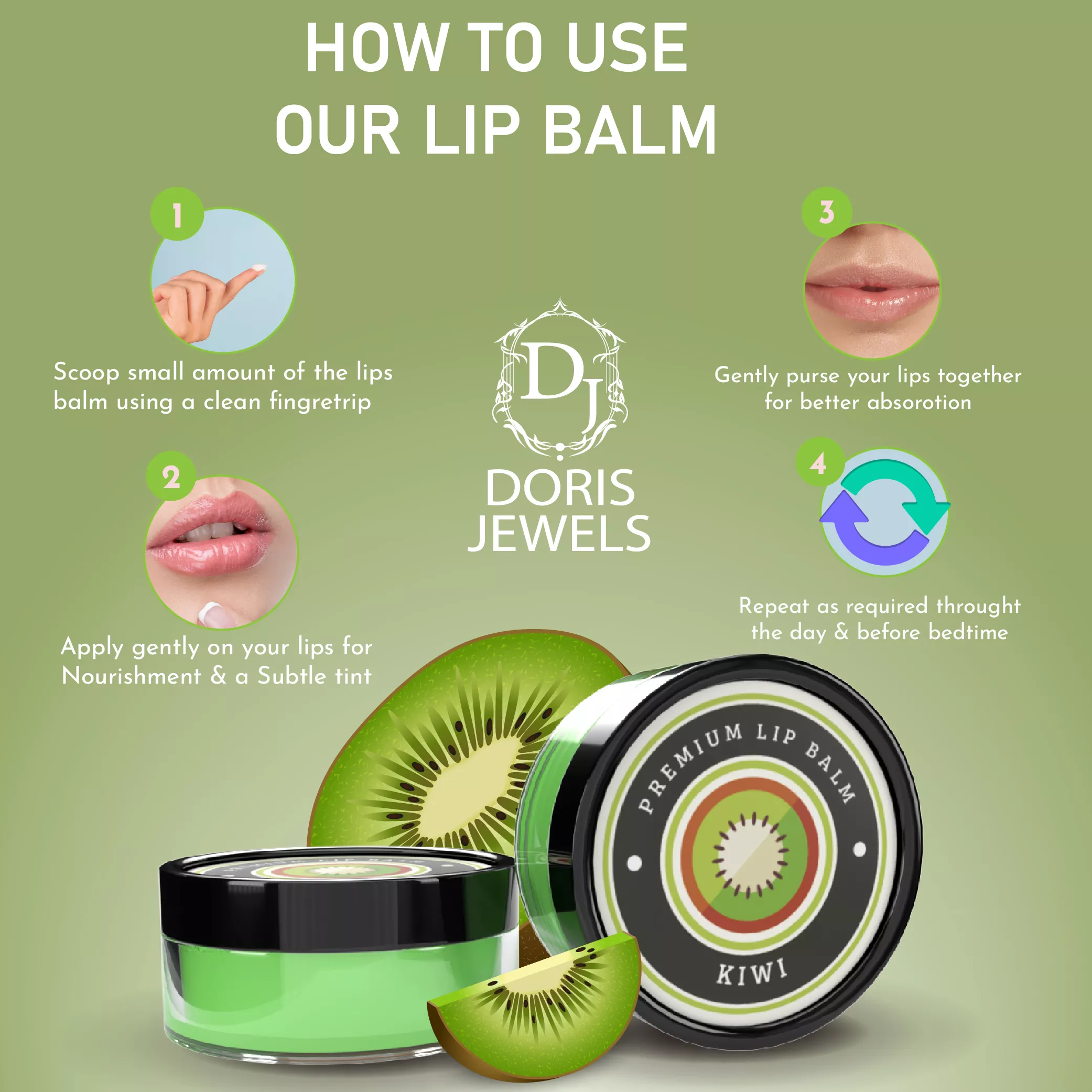 Kiwi Lip Balm (8g)